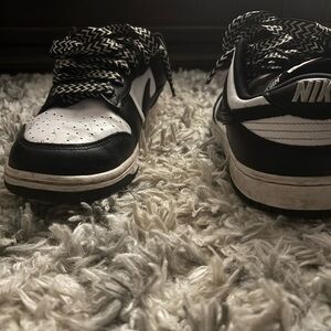 Nike Black and White Low-Top Sneakers